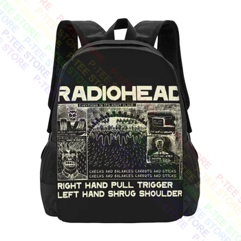 Radiohead Xl Fant, A W. A. S. T. E. Grafični Umetnosti BandBackpack Velika Zmogljivost Šole Umetnosti Tiskanja