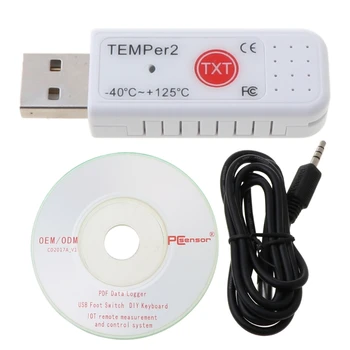 PC TEMPER2 USB Termometer, Higrometer Temperatura Zapisovalnik Podatkov Diktafon