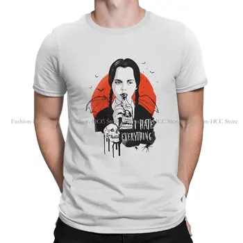 Sreda Addams TShirts Sovražim Vse, Kar Je Prilagodite Homme T Shirt Nov Trend Vrhovi