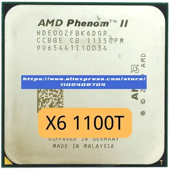 AMD Phenom II X6 1100T 1100 3.3 GHz Šest Core CPU Procesor HDE00ZFBK6DGR Socket AM3