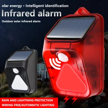 Zunanji Nove Sončne Alarm Svetlobe Človeško Zaznavanje Daljinski Nadzor Alarmnih Voziti Živali Sončne Alarm Svetlobe opremo za kampiranje